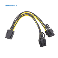 Séparateur PCI-E PCI Express ATX 18awg 6 à dual 8 broches, 6 + 2 broches, accessoires pour ordinateur, nouveau modèle
