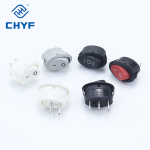 Sakelar Rocker Tahan Air CHYF 20A 250VAC dengan Lampu LED Merah 3Pin SPST ON/OFF untuk Mobil & Kapal Model KCD1 - Product Image 2