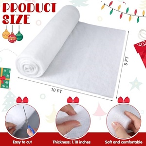 Couverture de <span class=keywords><strong>neige</strong></span> artificielle pour la décoration de Noël, tapis de <span class=keywords><strong>neige</strong></span> blanc doux pour l'affichage de la maison et du magasin - Product Image 2