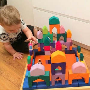 Servicio de Abastecimiento de Productos de Dropshipping en China: Bloques de Apilamiento Educativos de Madera Waldorf Grimms 2026 para Pintar y Teñir - Product Image 5