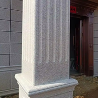 Colonne de Temple de Tour Carrée de Design Moderne Colonne Romaine Solide Pierre de Granit avec Base Piliers de Pierre de Clôture Préfabriqués