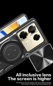 GSCASE Heavy Duty TPU + PC Funda para teléfono móvil a prueba de golpes para Infinix Note 50 <span class=keywords><strong>Pro</strong></span> + 5G/Note 50 <span class=keywords><strong>Pro</strong></span> 4G Soporte de anillo giratorio magnético - Product Image 2