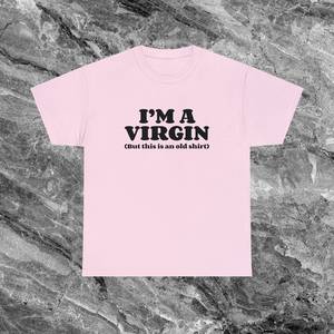 Maglietta I'm A Virgin unisex con scollo rotondo, maniche corte, in cotone, divertente maglietta con meme - Product Image 1