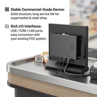 Vente en gros de vérificateurs de prix Windows/Android 11,6 pouces avec lecteur de codes-barres 2D, mini écran tactile POS, vérificateur de prix par code QR pour la vente au détail