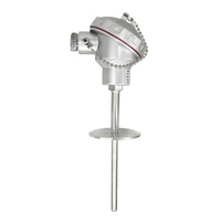 Sonde de température PT100 avec filetage NPT 1/2, thermocouple RTD industriel avec tête de borne étanche