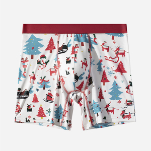 SD-01 Noël impression numérique petit lot personnalisé mode hommes sous-vêtements confortable respirant sport en plein air <span class=keywords><strong>Boxer</strong></span> slips - Product Image 5