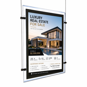 Équipement publicitaire HD Real Estate : Panneau suspendu, Boîte à lumière publicitaire, Panneau en acrylique cristallin, Boîte à lumière en acrylique - Product Image 3