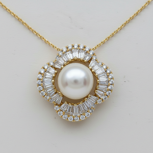 Orecchini a Clip contemporanei con motivo geometrico diamanti e perle in oro placcato rame ottone gioielli alla moda - Product Image 1