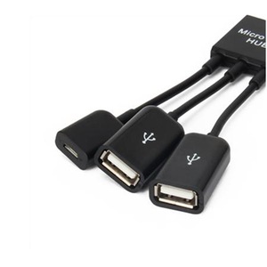 Cable adaptador Micro Usb Hub Otg para tableta, teléfono Android con tres puertos, carga y transferencia de datos - Product Image 2