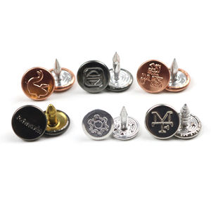 Decoratieve <span class=keywords><strong>Custom</strong></span> Logo Ronde Kop Aluminium Nagels Pin Voor Klinknagel Knopen - Product Image 6