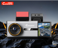 Cámara para Coche 4G Portátil con Cámaras Duales 2K/1080P, Cámara de Reversa, Rastreador GPS, Visión Nocturna, Grabación en Bucle, Pantalla IPS de 3 Pulgadas
