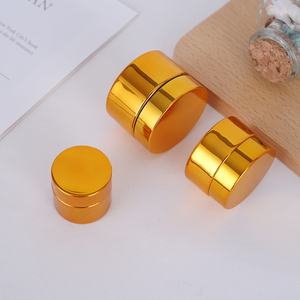Pot en verre doré rechargeable pour crème, fard à paupières et crème pour le visage – 5ml, 10g, 20g, 15ml, 30ml, 50ml, 50g – Contenant cosmétique vide - Product Image 4