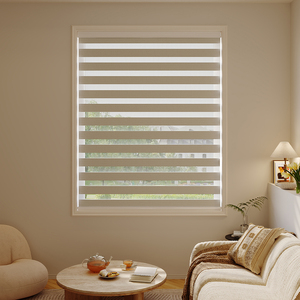 Nouveauté YUXUAN Stores Électriques <span class=keywords><strong>Duo</strong></span> Étanche Motorisés Zebra Design Moderne Installation Plafond - Product Image 4