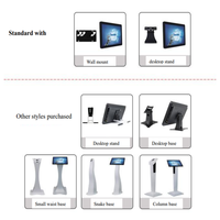 Moniteur industriel TouchWo 13,3'' avec écran tactile capacitif, cadre en alliage d'aluminium, résolution Full HD, PC tout-en-un