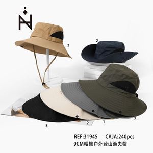 Cappello da pescatore con tesa larga 9 cm, leggero e traspirante, protezione solare, per uomo e donna, ideale per escursioni all'aperto - Product Image 3