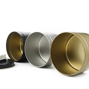 Contenitore in Metallo Personalizzato Rotondo da 2oz 4oz 8oz Nero <span class=keywords><strong>Oro</strong></span> Argento, Scatola in Latta per Caramelle Biscotti, Bomboniere per Matrimonio - Product Image 2