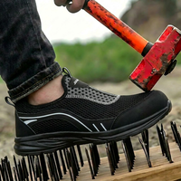 Chaussures de sécurité antistatiques ESD avec embout en acier, anti-perforation pour la semelle intermédiaire, légères, respirantes, basses, unisexes, sportives, pour le travail