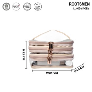Bolsa de Almacenamiento Multifuncional de Cuero TPU con Cierre, de Varias Capas, para Mujer, de Fábrica BSCI, Transparente, para Cosméticos de Viaje, Color Personalizado - Product Image 1