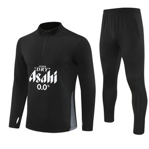 Tenue de football automne-hiver demi-zippée à séchage rapide pour l'entraînement, ensemble de sport respirant 25/26 CITY pour clubs européens - Product Image 2