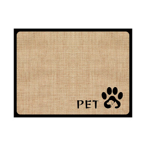 Tapis d'alimentation pour animaux de compagnie chat chien tapis de salle à manger tapis absorbant terre de diatomée chien caisse anti-dérapant étanche alimentation anti-éclaboussures - Product Image 2