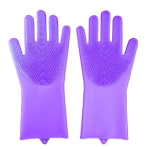 Gants de lavage de vaisselle en silicone - Design créatif promotionnel, couleur et logo personnalisés, pour lave-vaisselle et éponge à vaisselle - Product Image 1