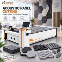 Machine de découpe numérique à couteau oscillant CNC haute précision pour panneaux muraux acoustiques en feutre PET