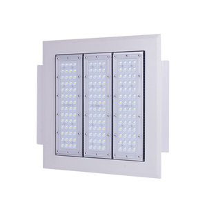 Luminaires LED ultra-minces 150W IP65 pour auvent, suspension industrielle encastrée pour station-service, design élégant, éclairage LED encastré pour station-service - Product Image 5