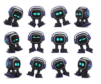 Robot AI EMO - Jouet de divertissement commercial et compagnon intelligent avec télécommande pour une utilisation à domicile intelligente