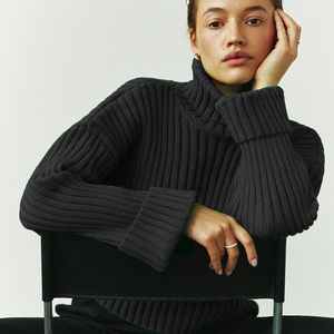 Il nuovo elenco abbigliamento invernale personalizzato da <span class=keywords><strong>donna</strong></span> Pullover lavorato a maglia da <span class=keywords><strong>donna</strong></span> maglioni oversize all'ingrosso 2023 - Product Image 5