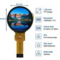 0,99 Zoll LCD TFT SPI Display 128x115 IPS Farbbildschirm SPI-Schnittstelle GC9107 Treiber-IC 262K Farben für Intelligente Tragbare Geräte