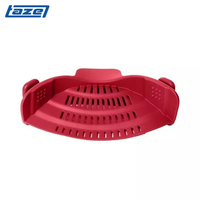 TAZE siliconen opzetzeef met clip, geschikt voor alle potten en kommen voor spaghetti, pasta, noedels en fruit HI357
