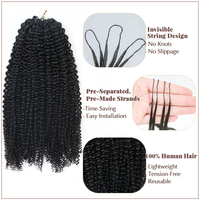 Extensiones de Cabello Humano Brasileño Virgen 15A SDD para Crochet, 100g, para Trenzas, Sin Trama, Venta de Fábrica