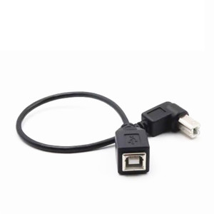 Cable de Impresora USB Tipo <span class=keywords><strong>BF</strong></span> en Ángulo Recto de 90 Grados - Product Image 1