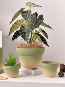 Moyen petit pot de <span class=keywords><strong>fleur</strong></span> en céramique avec finition émaillée dégradé de couleur design moderne élégant pour la plantation de pépinière de jardin à la maison - Product Image 5