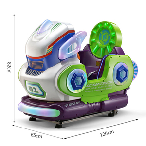 Équipement de divertissement pour enfants MP5 Coin, Série Starfighter, Machine à balançoire <span class=keywords><strong>Superman</strong></span> - Utilisation en centre de jeux, Construction en acier métallique - Product Image 2