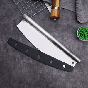 Coltello per <span class=keywords><strong>Pizza</strong></span> in Acciaio Inox con Lama Affilata 14 Pollici Utensile per <span class=keywords><strong>Pizza</strong></span> con Copertura Protettiva in PP per Cottura - Product Image 3