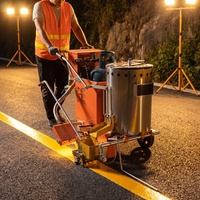 Machine de marquage routier manuelle Lighten Traffic LT-TMA - Largeur de 15 cm - Pour lignes de stationnement - Faible coût d'entretien - Garantie 1 an