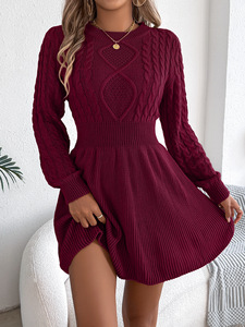 <span class=keywords><strong>MIER</strong></span> M9386 Robes mini pour femmes de haute qualité, écologiques, style gothique streetwear, taille naturelle, lavables, à manches longues - Product Image 4