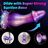 Plug anal en silicone liquide épais et souple, étanche, écologique, avec ventouse, fantaisie, monstre, extraterrestre, champignon, dildo réaliste, jouets sexuels