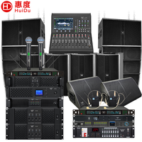Système de sonorisation professionnel Line Array complet, double haut-parleur 10 pouces en néodyme, amplificateur étanche en aluminium, mixeur DSP pour scène de concert