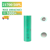 मूल ए-ग्रेड हाई-डिस्चार्ज INR21700 50PL 5000mAh 3.6V 125A पुनर्भरणीय सॉलिड-स्टेट LiNiMnCoO2 500 चक्र -20~60°C बैटरी
