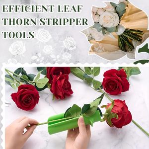 Herramienta para quitar hojas de flores verdes, para bricolaje, jardinería en casa, floristería, removedor de espinas de rosas, cortador de hojas, limpiador de tallos de rosas. - Product Image 2