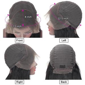 Parrucca da <span class=keywords><strong>donna</strong></span> naturale lunga e cruda brasiliana per <span class=keywords><strong>capelli</strong></span> umani in pizzo frontale ricciolente e ricciolente stile parrucca frontale integrale - Product Image 6
