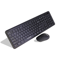 Clavier et souris sans fil de jeu ergonomique mince 2,4 G, chocolat, étanche, taille standard, combo très vendu