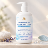 Hydratant Corporel Personnalisé au Logo GHK Cu Cuivre Peptide Glycérine Vitamine E Émollient Massage Beauté Vente en Gros Fournisseur