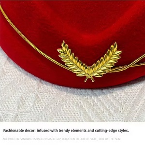 Gorra <span class=keywords><strong>de</strong></span> Azafata, Boina Clásica, Etiqueta Profesional, Adecuada para Actuaciones en el Avión, Ocasiones Formales, Uso en Combinación con Trajes, Venta al Por Mayor - Product Image 3