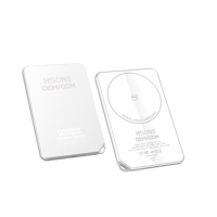 HSONE F15 L148B, Batería Externa Magnética Ultra Delgada de 7.3mm, de Polímero de Litio, con Orificio para Colgar, Carga Rápida Inalámbrica PD de 15W, LED