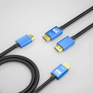 Kabel HDMI 2024 produk baru 4K 8K 1M 1.5M 2M 3M 5M 10M 15M 20M 30M 8K kabel HDMI 2.1 8K 60hz-4K 120hz