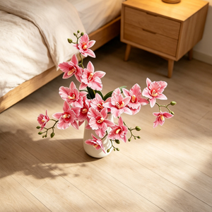 Venta al por Mayor de Ramo de Lisianthus Artificial Realista de Seda Suave y Ligera, 15 Cabezas, Estilo Catalán 3D, para Bodas, Pascua, San Valentín - Product Image 2