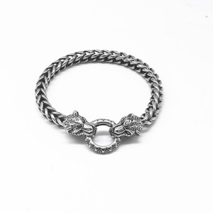 Yunnique Pulsera de cadena con diseño geométrico de guepardo, plata tibetana, unisex, regalo, joyería - Product Image 1